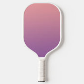 Pastel Sunset Pink Paars Ombre Gradient Pickleball Paddle (Achterkant)