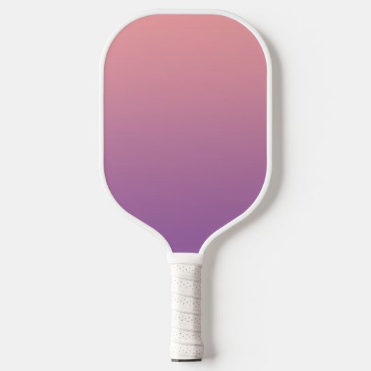 Pastel Sunset Pink Paars Ombre Gradient Pickleball Paddle (Voorkant)