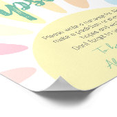 Pastel sunshine Birthday Time Capsule Poster (Hoek)