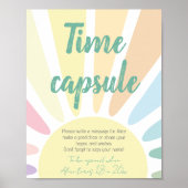 Pastel sunshine Birthday Time Capsule Poster (Voorkant)