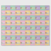 Pastel Sweet Baby Beren Cadeaupapier (Vlak)