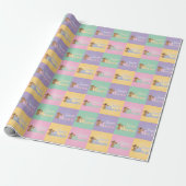 Pastel Sweet Baby Beren Cadeaupapier (Uitgerold)