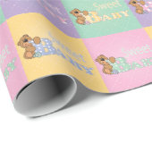 Pastel Sweet Baby Beren Cadeaupapier (Rol Hoek)