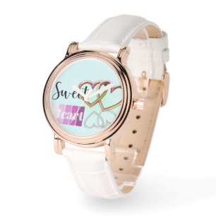 Pastel Sweet-Heart armband Horloge