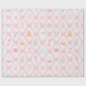 Pastel Sweet Holiday Treats Cadeaupapier (Vlak)
