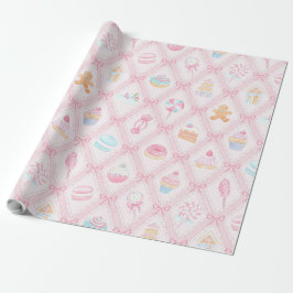 Pastel Sweet Holiday Treats Cadeaupapier