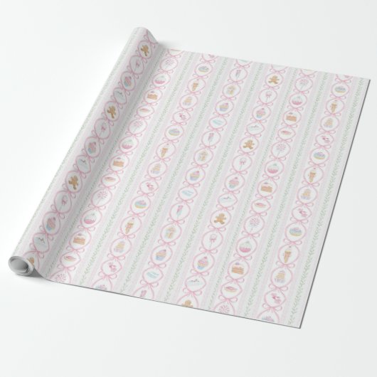 Pastel Sweet Holiday Treats Cadeaupapier (Uitgerold)