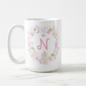 Pastel Sweet Holiday Treats Monogram Crest  Koffiemok (Links)