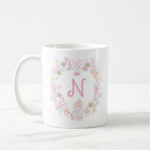 Pastel Sweet Holiday Treats Monogram Crest  Koffiemok (Links)