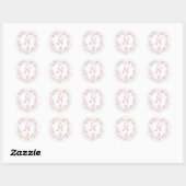 Pastel Sweet Holiday Treats Monogram Crest Ronde Sticker (Vel)