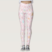 Pastel Sweet Holiday Treats with Bows Leggings (Voorkant)
