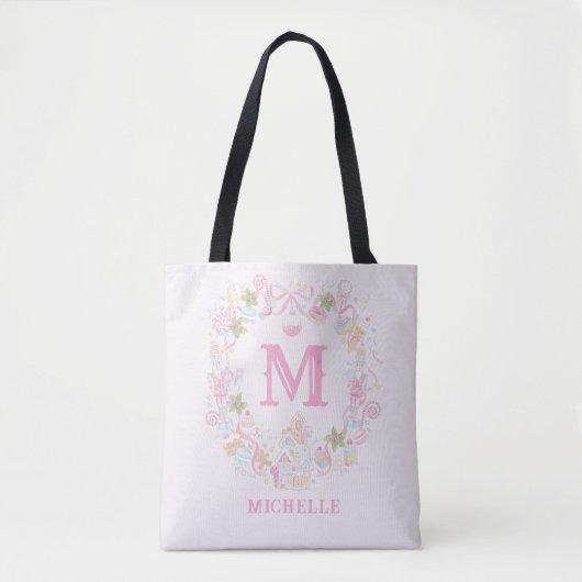 Pastel Sweet Holiday Treats with Bows Tote Bag (Voorkant)