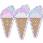pastel Sweet Ice Cream Sticker (Voorkant)
