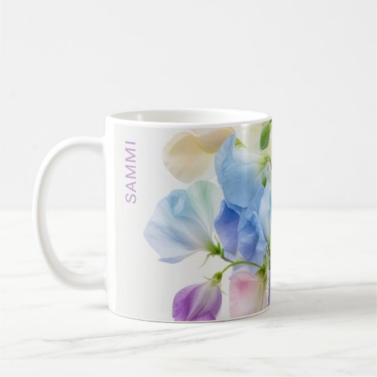 Pastel Sweet Pea Symphony Koffiemok (Links)