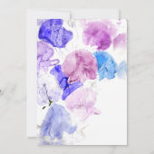 Pastel Sweet Pea-viering van het leven Kaart (Achterkant)