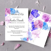 Pastel Sweet Pea-viering van het leven Kaart