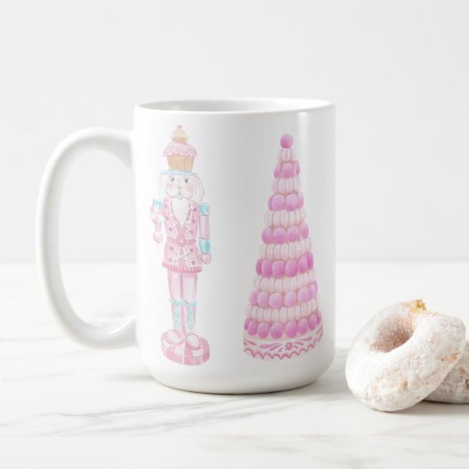 Pastel Sweet Treats Nutcracker Koffiemok (Met donut)