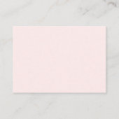 Pastel Sweetheart Arch Luier Raffle Baby shower Informatiekaartje (Achterkant)