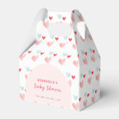 Pastel Sweetheart Arch Valentijns Baby shower Bedankdoosjes (Voorkant Zijde)