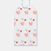 Pastel Sweetheart Arch Valentijns Baby shower Cadeaulabel (Achterkant)
