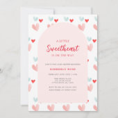 Pastel Sweetheart Arch Valentijns Baby shower Kaart (Voorkant)