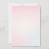 Pastel Sweets Candy Birthday Invitation Kaart (Achterkant)