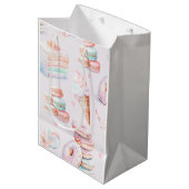 Pastel Sweets verjaardagsfeestje Medium Cadeauzakje (Voorkant Gekanteld)
