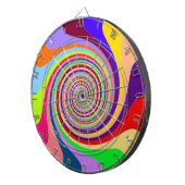Pastel Swirl Dart Board Dartbord (Voorkant Rechts)