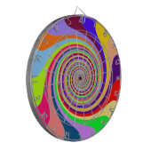Pastel Swirl Dart Board Dartbord (Voorkant Links)