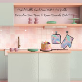 Pastel Swirl Hippy paar namen Romeinse nummerdatum Ovenwant & Pannenlap Set