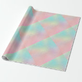 Pastel swirl stropdas kleurstof schattig roze blau cadeaupapier (Uitgerold)