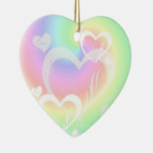 Pastel Swirled Hearts Ornament (Rechts)