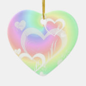 Pastel Swirled Hearts Ornament (Voorkant)