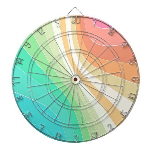 Pastel Swirls Dartbord (Voorkant)