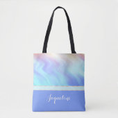 Pastel Swirls en Periwinkle Tote Bag (Voorkant)