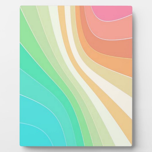 Pastel Swirls Fotoplaat (Voorkant)