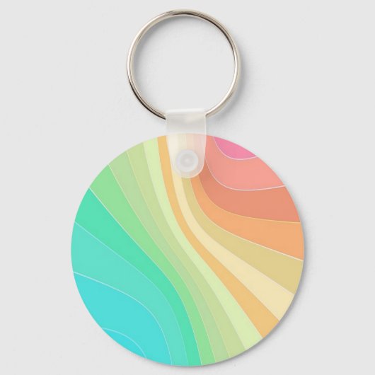 Pastel Swirls Sleutelhanger (Voorkant)