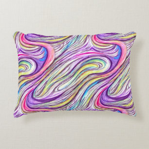 Pastel Swirlscape Accent Kussen