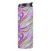 Pastel Swirlscape Thermische Tumbler Thermosbeker (Gedraaid links)
