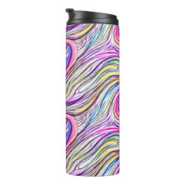 Pastel Swirlscape Thermische Tumbler Thermosbeker