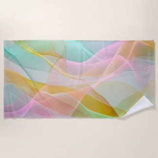 Pastel Symphony of Floating Sheer Ribbons Strandlaken