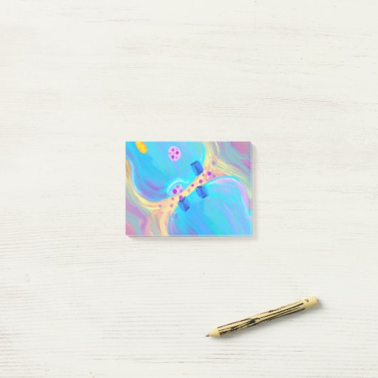 Pastel Synaps Post-it® Notes (Op bureau)