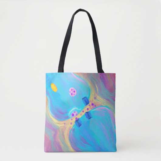 Pastel Synapse Tote Bag (Voorkant)