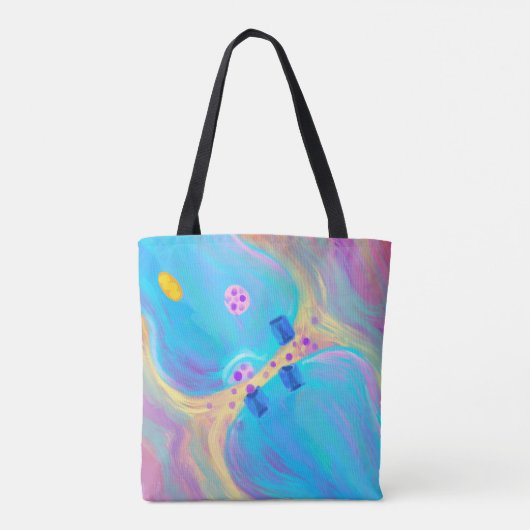 Pastel Synapse Tote Bag (Achterkant)