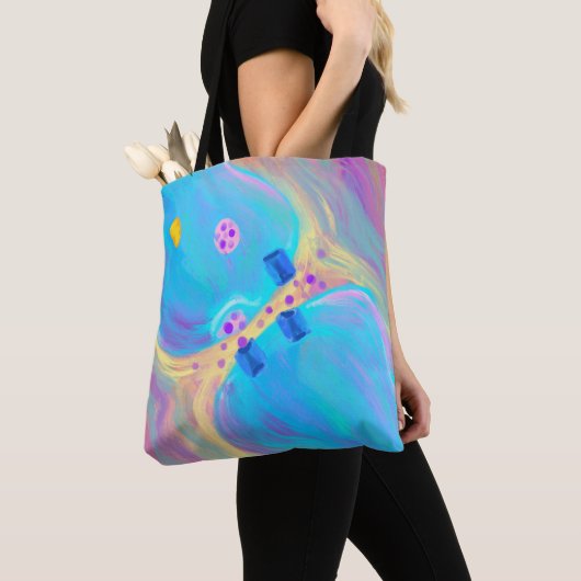 Pastel Synapse Tote Bag (Dichtbij)