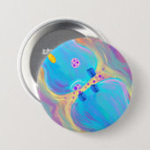 Pastel Synapsis Ronde Button 7,6 Cm (Voorkant /achterkant)