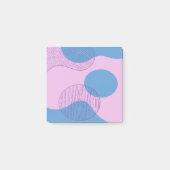 Pastel synthwave vaporwave retro post het merkt op post-it® notes (Voorkant)