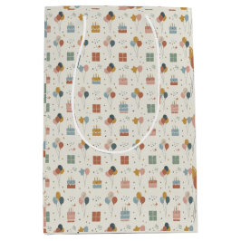 Pastel Taarten, Ballonnen & Confetti Scandi Medium Cadeauzakje
