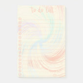 Pastel takenlijst ( Checklist) Post-it® Notes (Voorkant)