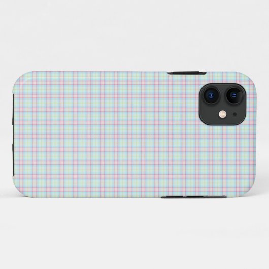 Pastel Tartan Case-Mate iPhone Case (Achterkant (horizontaal))